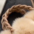 thumbnail image 3 of Bolso Bandolera Tejido Felpa Btafrte Otoño Invierno para Mujer Caqui Yushan5020, 3 of 9