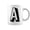 Black, variant on Letter A Big Letter A Coffee Mugs