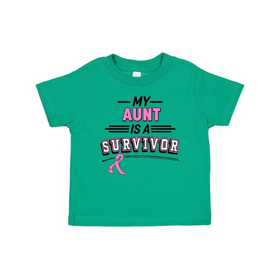 Inktastic My Aunt is a Survivor Breast Cancer Awareness Boys or Girls Baby T-Shirt