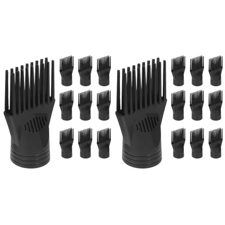MLINS 20 Pcs  Wide Hair Dryer Combs Hair Dryer Nozzle Replacement Reusable Hair Dryer Nozzle