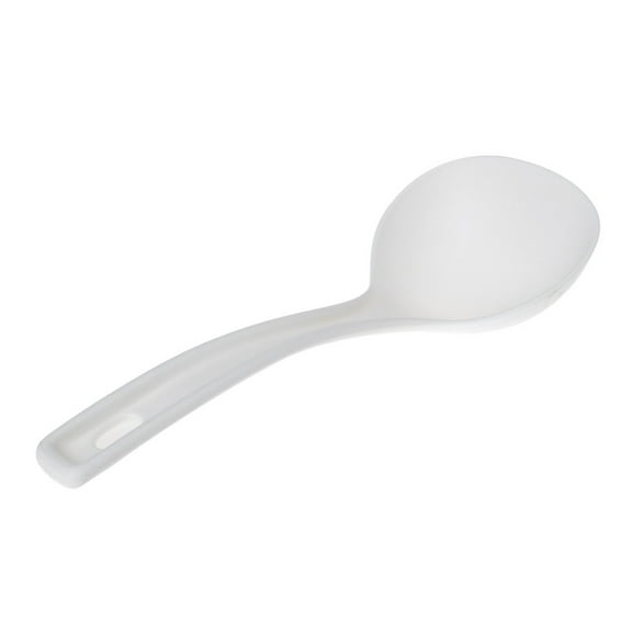 Uxcell Kitchenware Plastic Tableware Food Dining Spoon White 19.5cm Long