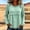 A1_Green, variant on Fringe Retro Crewneck Western Blouses Western Outfits Tops Raw Fringe Trim Layered Curved Hem Shirts Casual Raw Fray Top Fringe Hem Casual Retro Boho Beach Top Frayed Trim Shirt Navy Xl