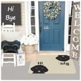 thumbnail image 5 of NYDECOR Funny Welcome Mats for Front Door Hi Bye Dog Door Mat Dog Doormat Rubber Non Slip Entrance Rug for Indoor Outdoor, 17"x28", 5 of 7