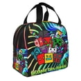 thumbnail image 2 of Geometry Dash Lunch Bags Lunchbox Portable Tote Bag Insulated Bento Bag Reusable Meal Holder, 2 of 8