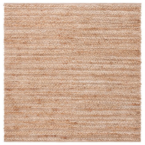 SAFAVIEH Natural Fiber Kimbra Solid Area Rug, Natural, 6' x 6' Square