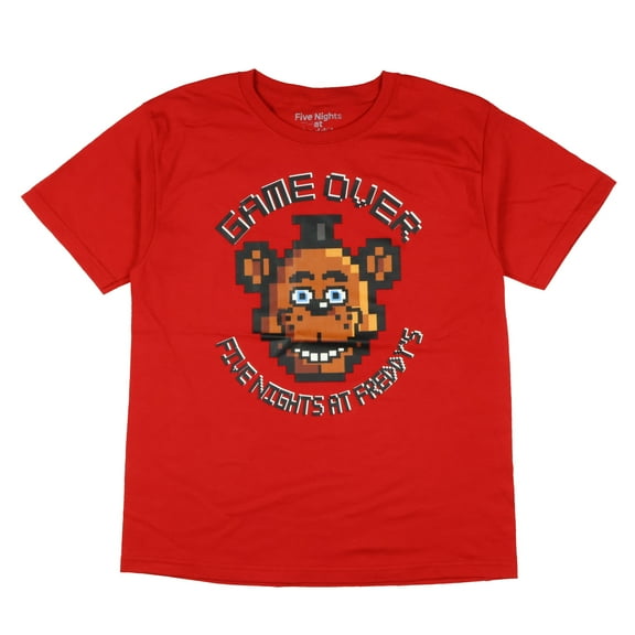 Five Nights At Freddy's T-Shirt Boys' Game Over Pixelated Design Tee