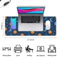 thumbnail image 5 of Long Mouse Pads for Desk,Blue Sun Moon Star Pattern Desk Mats on Top Of Desks, Desk Mouse Pad Extra Large with 3mm Non-Slip Base and Stitched Edge for Gaming,Office,Work,Home 31.5"x11.8", 5 of 6