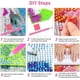thumbnail image 4 of Kits de pintura de diamantes de Navidad 5D 12x16 pulgadas G54 para adultos DIY Full Drill Art Blue Daisy Bañera Imagen, Diamond Art Rhinestones Home Wall Decor, 4 of 5