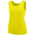 thumbnail image 2 of Augusta XS Ladies Training Tank Power Yellow 1705, 2 of 2