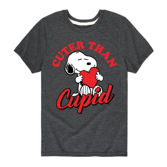 Peanuts - Valentine's Cuter Than Cupid Short Sleeve Graphic T-Shirt