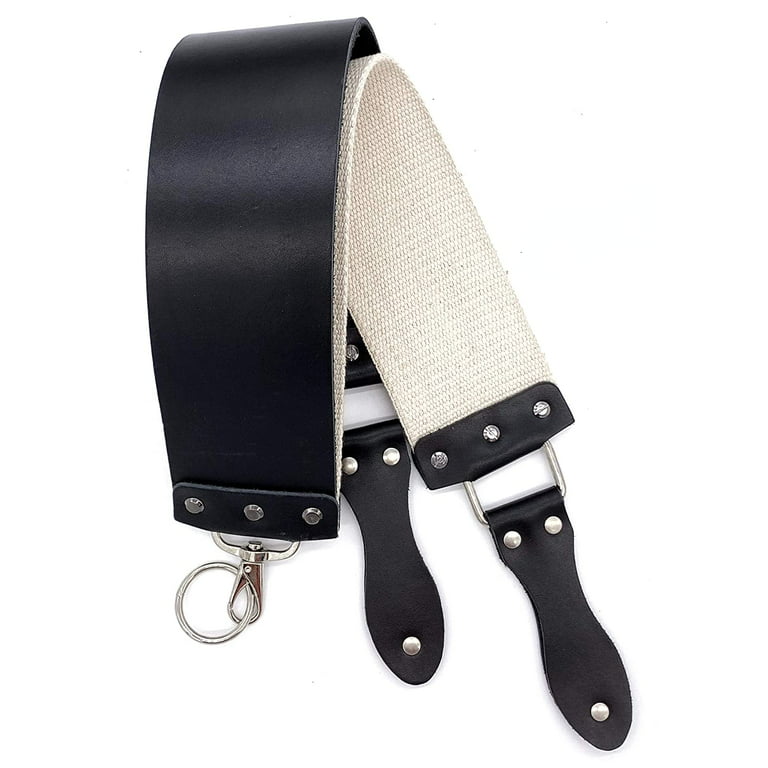 Barber's Latigo Leather Straight Razor Strop. Dual Strap that will be –  STAMESKY