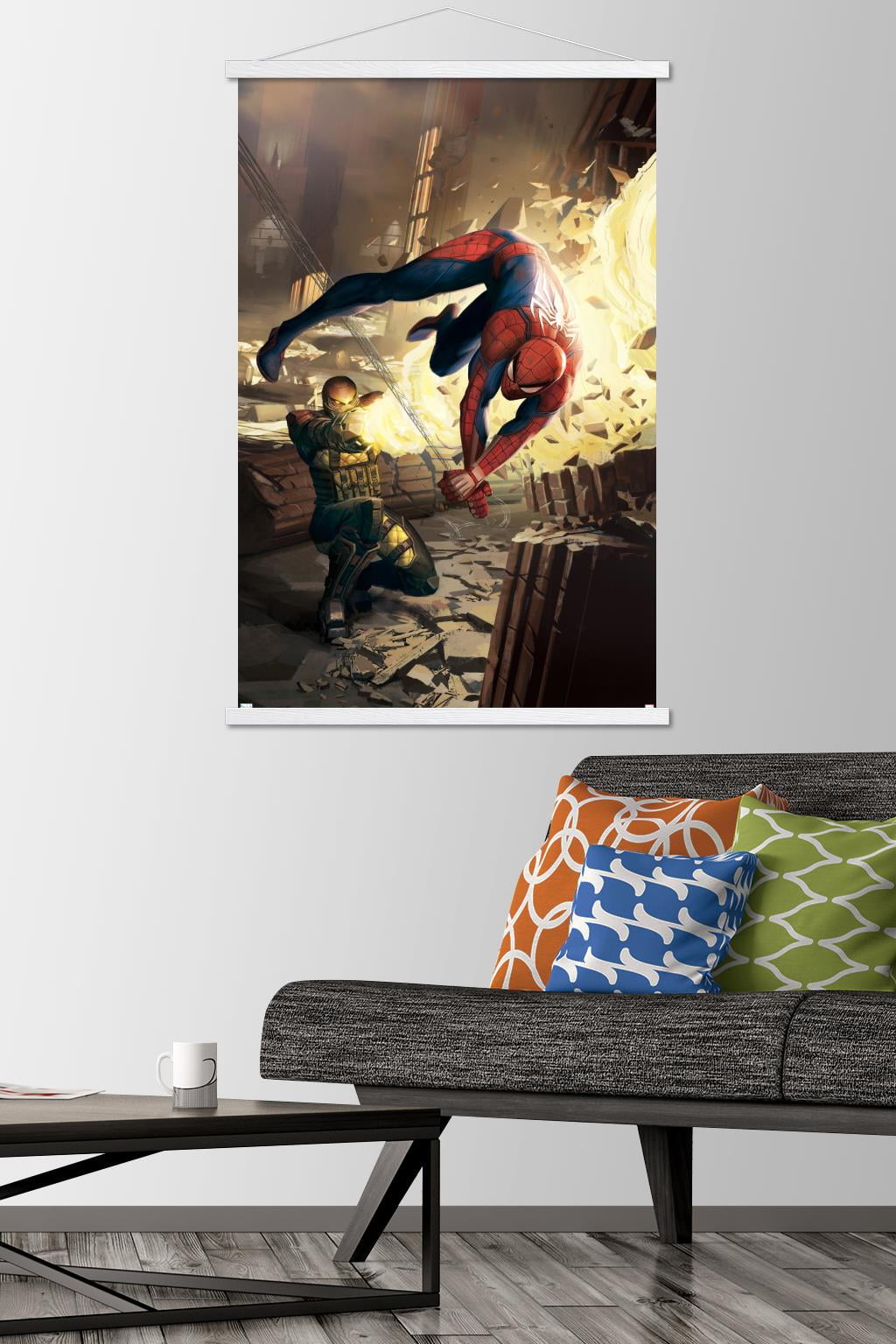 Marvel Comics - Shocker - Amazing Spider-Man #5 Wall Poster with Wooden Magnetic Frame, 22.375" x 34"