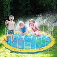 thumbnail image 5 of Vaguelly Toy Play Alfombra de agua Almohadilla para rociadores de agua Césped Alfombra de juego para rociar y salpicar agua para niños （100 cm）, 5 of 5