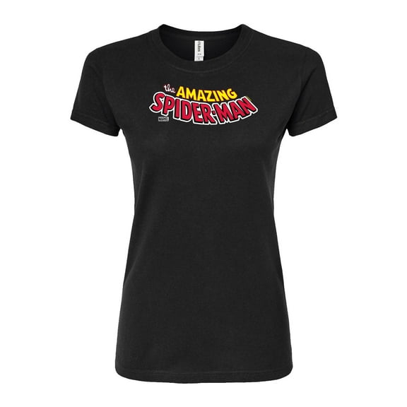 Marvel Spider-Man - Editorial Logo - Juniors Fitted Graphic T-Shirt