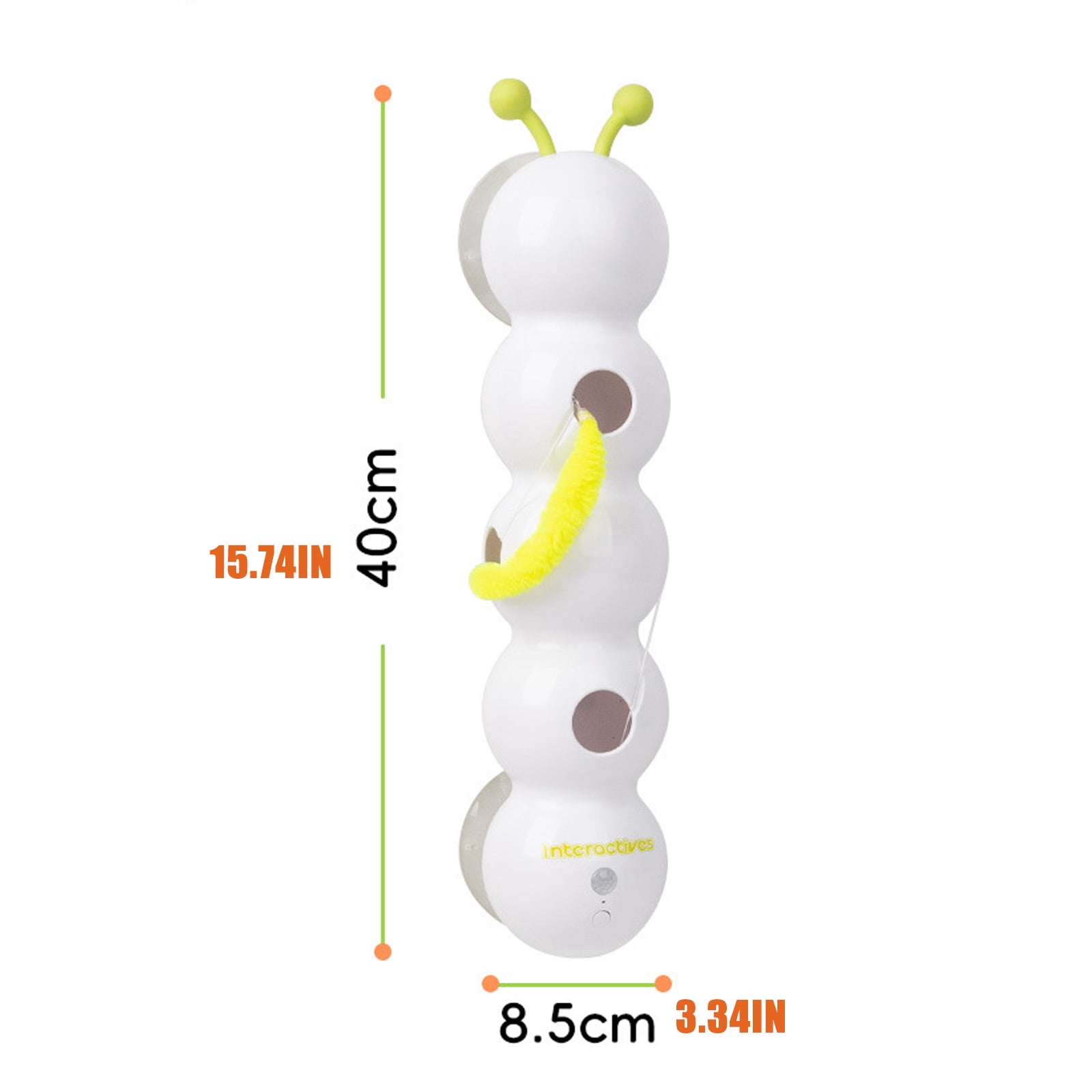 BIBABLYKE Intelligent Auto Swing Cats Teaser Stick with Motion Sensors And Replaceable Tail Interactive Automatic Teasing Cats Toy