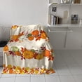 thumbnail image 2 of Fall Blanket for Couch/Bed Thanksgiving Pumpkins Autunm Leaf Throw Blanket Soft Cozy Flannel Throws All Seanson Blanket for Boys/Grils Kids 59"x79", 2 of 6
