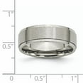 thumbnail image 5 of Titanium Ridged Edge 7mm Brushed and Polished Band, 5 of 10