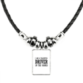 thumbnail image 1 of soy un conductor de talentosos en los juegos collar a mano colgante de cuerda de cuero Unbranded M, 1 of 3