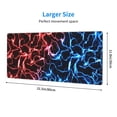 thumbnail image 3 of Xecao Red And Blue Lightning for Mouse Pad - Waterproof Extended Contour Mouse Mat, Large Gaming Mousepad Laptop Keyboard Mat with Non-Slip Rubber Base, 3 of 8
