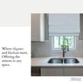 thumbnail image 3 of Versailles - Store Romain Sans Cordon, Collection Octavia, Tissu Assombrissant, 27 Pouces x 63 Pouces, Blanc, 3 of 9