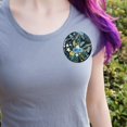 thumbnail image 2 of May Floral Pattern Pinback Button Pin, 2 of 5
