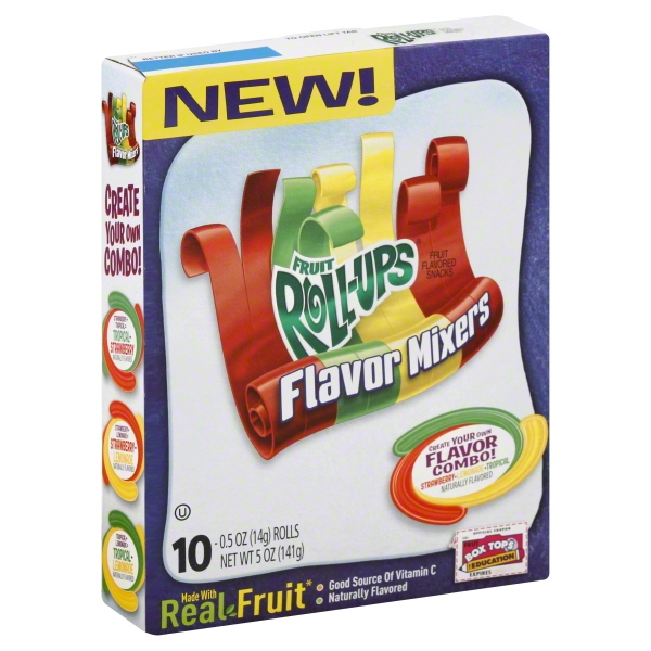 Betty Crocker Fruit RollUps Flavor Mixers Fruit Flavored Snacks, 0.5