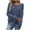 Blue, variant on MaFYtyTPR Women's Sweater Tops Casual Solid Color Crew Collar Fall/Winter Long Sleeved Loose Sweaters Blouse Blue L