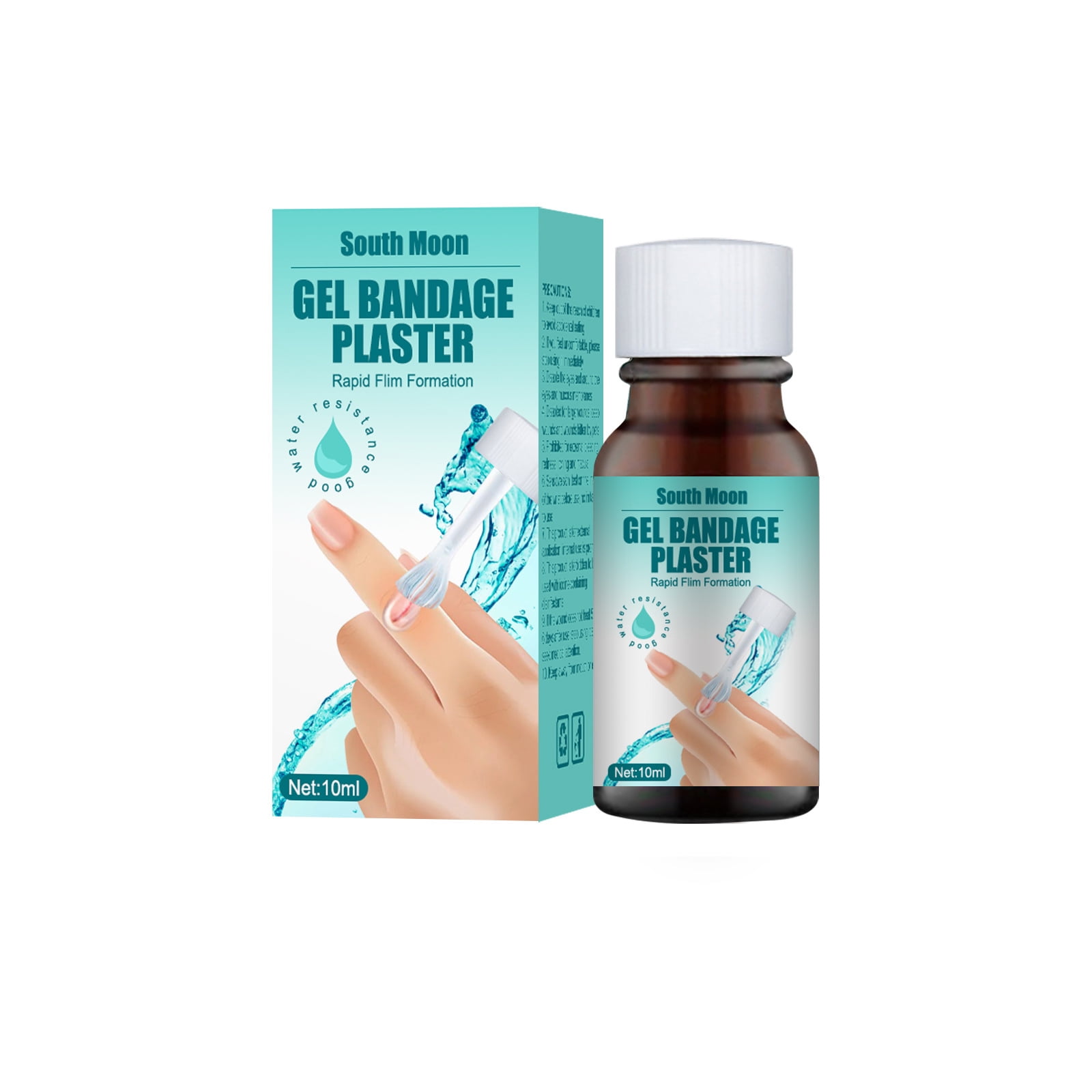 Liquid Bandage, Antiseptic and Analgesic Protective Skin Treatment for Cuts and Wounds, 10ML