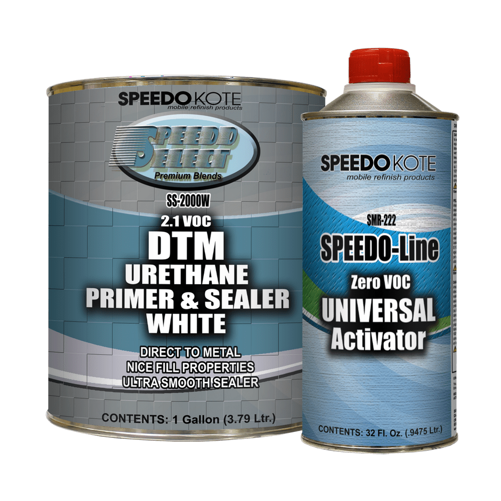 DTM 2.1 voc White Urethane Primer & Sealer gallon kit, 41 mix SS2000W