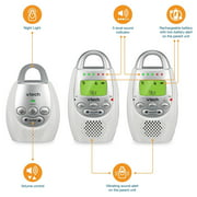 VTech DM221 Baby Monitor, Safe & Sound Digital Audio Baby Monitor with Two Parent Units, White (Refurbished)