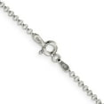 thumbnail image 3 of 925 Sterling Silver Rolo Chain Necklace Rhodium-plated 1.5 mm 16 inch, 3 of 4