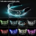 thumbnail image 2 of Gafas luminosas LED para adultos, gafas con visera LED en 7 colores, gafas luminosas de colores, 2 of 5