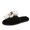 Black, variant on NOKIO Cute Fuzzy House Slippers for Women Fashion Doll B𝖾𝖺r Plush Slides Comfy Open Top F𝗅u𝖿𝖿y Slipper Winter Home Flat Slides Warm Casual Cotton Slippers for Indoor and Outdoor