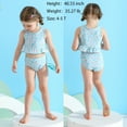 thumbnail image 3 of Younger Tree Toddler Baby Girls 2PCS Swimsuit Infant Summer Sleeveless Beach Bikini Swimwear Bathing Suit for 0-3 Months, 3 of 6