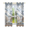 thumbnail image 7 of Yayeee Window Curtains Light Filtering 63"x42" Grommet Panel Pair Home Living Room Decor, Blue Snowy Mountain, 7 of 7