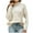 Khaki, variant on VERUGU Womens Sweaters Winter Print Half Turtleneck Long Sleeved Loose Casual Fashion Comfortable Fall Winter Sweater Dark Gray S