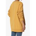thumbnail image 4 of TheMogan Women's PLUS Oversized V-Neck Long Sleeve Pocket Fleece Sweatshirts, 4 of 7