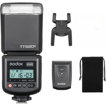 Godox TT520III On-Camera Flash Speedlite,433MHz Wireless Trigger with RT Transmitter,GN33 S1/S2 Modes Compatible with Canon,Nikon,Fujifilm,Panasonic,Olympus Cameras,NOT for ZV-1F