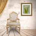 thumbnail image 3 of Loreth, Lanie 12x14 Gold Ornate Wood Framed with Double Matting Museum Art Print Titled - Hyacinth on Teal II, 3 of 4