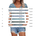 thumbnail image 3 of MEICHEN Short Sleeve Shirts Womens Fashion Casual Print V Neck T Shirt Plus Size Tops Loose Fit Blouse, 3 of 9