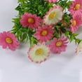 thumbnail image 2 of 15 Heads Artificial Flowers Plastic Fake Plants Wedding Garden In/Outdoor Decor, 2 of 9