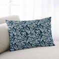 thumbnail image 2 of Waterproof Outdoor Throw Pillows with Inserts 12"x20" Set of 2,Navy Blue Spring Floral Decorative Pillowcases for Couch Bedroom,Farmhouse Flowers Elegant Pastoral Pillow Covers for Sofa Living Room, 2 of 8