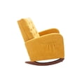 thumbnail image 5 of Bellemave Fashion Double Rocking Sofa with High Backrest and Pocket, Rocker Chair with Spacious Wing-back and Padded Seat for Living Room, Bedroom, Nursery(Mustard), 5 of 8