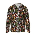 thumbnail image 1 of Fotbe Mushrooms Chaqueta con Protección Solar UPF 50+ para Hombre y Mujer, Camisa con Capucha y Bolsillos-Small, 1 of 7