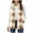 Khaki, variant on Posijego Womens Fleece Vest Jackets Plaid Fuzzy Lapel Zipper Sleeveless Warm Winter Vests Outerwear for Women
