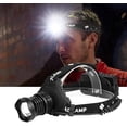 thumbnail image 1 of Lampe Frontale Rechargeable 20000 Lumens, P70 LED Super Lumineuse, 5 Modes USB Rechargeable Étanche Lampe Frontale, 1 of 5