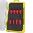 thumbnail image 2 of Caja de cebo de pesca portátil con compartimentos, cajas de anzuelos para señuelos, herramienta para exteriores (amarillo), 2 of 3