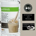 thumbnail image 2 of HERBA LIFE NUTRITION 4 Formula 1 Combo (Cookies N' Cream 750g) Shake Mix-Herbal Aloe Concentrate Pint Cranberry 473ml-Active Fiber Unflavored 210g and Herbal Tea Concentrate Peach 51g, 2 of 5