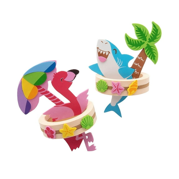 Fun Express Floating Island Animals Craft Kit - Makes 12