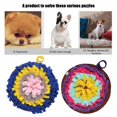 thumbnail image 3 of Flmtop Chien de Compagnie Odeur de Formation Reniflant Alimentation Rond Tapis Coussin Moufle Tampon Lavable Bleu, 3 of 9